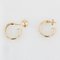 Modern 18 Karat Yellow Gold Half Hoop Earrings 3