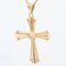 Modern 18 Karat Rose Gold Cross Pendant 3