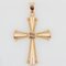 Modern 18 Karat Rose Gold Cross Pendant, Image 10