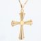 Modern 18 Karat Rose Gold Cross Pendant 5