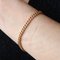 French 18 Karat Rose Gold Curb Chain Bracelet, 1960s 5