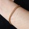 French 18 Karat Rose Gold Curb Chain Bracelet, 1960s, Image 5