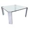 Mid-Century Modern Italian Dining Table in Steel and Glass, 1960s 1