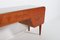 Swedish Modern Low Board or Sideboard with Stool, 1950s 5
