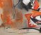 Giorgio Lo Fermo, arancione e nero, olio su tela, 2021, Immagine 2