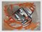 Giorgio Lo Fermo, Orange Spots, óleo sobre lienzo, 2021, Imagen 1