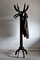 Italian Modernist Black Metal Coat Stand 5