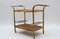 Italian Bamboo and Rattan Bar Cart Serving Trolley, 1950s, Image 3