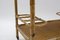 Italian Bamboo and Rattan Bar Cart Serving Trolley, 1950s, Image 8