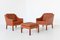 Lounge Chairs and Ottoman by Børge Mogensen for Fredericia, Denmark, 1963, Set of 3, Image 1