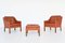 Lounge Chairs and Ottoman by Børge Mogensen for Fredericia, Denmark, 1963, Set of 3, Image 3