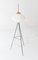 Italienische Dreibein Stehlampe aus Messing & Opalglas, 1950er 6
