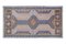 Small Turkish Faded Blue Kitchen Rug Mat, Image 2
