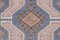 Small Turkish Faded Blue Kitchen Rug Mat, Image 7