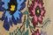 Vintage Nadelstreifen Kilim Runner aus Aubusson Design in Blumen-Optik 7