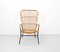 Vintage Rattan Chair with High Back from Rohé Noordwolde, 1950s 1