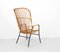 Vintage Rattan Chair with High Back from Rohé Noordwolde, 1950s, Image 4