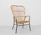 Vintage Rattan Chair with High Back from Rohé Noordwolde, 1950s 2