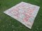 Vintage Distressed Oushak Rug with Pastel Colors 2