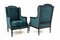 Louis XV Style Bottle Green Armchairs, France, 1890s, Set of 2 5