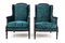 Louis XV Style Bottle Green Armchairs, France, 1890s, Set of 2 2