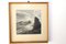 Wooden Frame with Glacier Landscape Picture by Max Welz, Vienna, 1950s 1