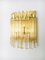 Hollywood Regency Style Glass & Brass Wall Lamp from Massive, Italy, 1980s, Image 18
