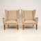 Vintage Wing Back Armchairs, Set of 2 2