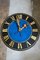 Large Antique Hand-Painted Tower Clock with Gold-Plated Clock Hands 15