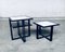 Galaxy Square Side Table Set by Umberto Asnago for Giorgetti, Italy, 1980s, Set of 2 18