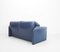 Indigo Blue Leather Maralunga Sofa by Vico Magistretti for Cassina, 1990s, Image 9