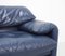 Indigo Blue Leather Maralunga Sofa by Vico Magistretti for Cassina, 1990s 10