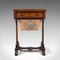 Antique English Regency Rosewood Fold Over Games Table, 1820s, Image 2