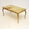 Antique French Onyx & Brass Coffee Table 5