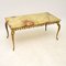 Antique French Onyx & Brass Coffee Table, Image 2