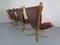 Danish Super Star Leather & Steel Chairs, 1970s, Set of 4 8