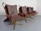 Danish Super Star Leather & Steel Chairs, 1970s, Set of 4 12
