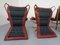 Danish Super Star Leather & Steel Chairs, 1970s, Set of 4 30