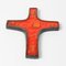Belgian Ceramic Cross from Perignem, 1960s 5
