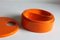 Orange Twisting Vide Poche Bowl by Sergio Asti for Bilumen 5