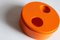 Scodella girevole tonda arancione di Sergio Asti per Bilumen, Immagine 4