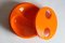 Orange Twisting Vide Poche Bowl by Sergio Asti for Bilumen 6