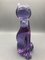 Kitten in Lilac Murano Glass with Signature, 1960s 7