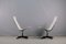 Poltrone EE 116 Alu vintage in vinile bianco di Charles & Ray Eames per Herman Miller, set di 2, Immagine 1