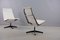 Vintage Vinyl White EE 116 Alu Lounge Chairs by Charles & Ray Eames for Herman Miller, Set of 2 14