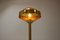 Preciosa Gold Floor Lamp, Czechoslovakia, 1970s 8