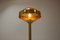 Preciosa Gold Floor Lamp, Czechoslovakia, 1970s, Image 8