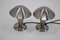 Chrome Plated Bauhaus Lamps, 1930s, Czechoslovakia, Set of 2, Image 3