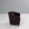 Vintage Brown Leather Tub Chairs, Set of 2 8