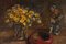 Bouquet di fiori, olio su tela, metà XX secolo, Immagine 5